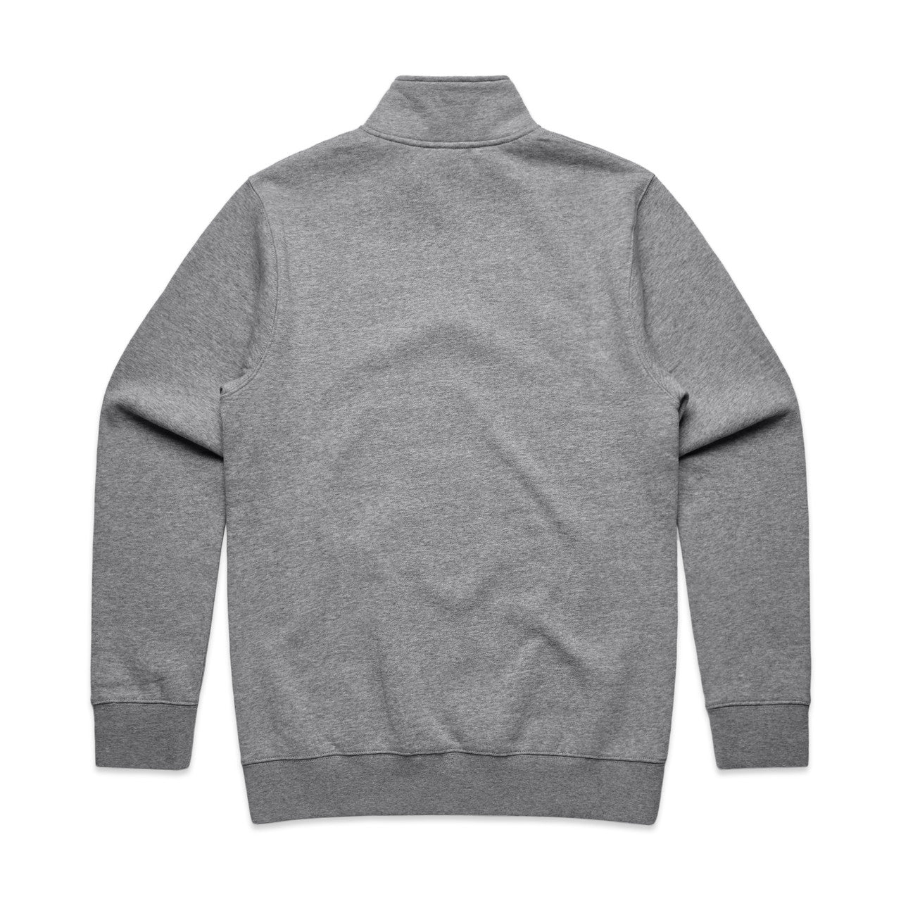 Stencil Half Zip Crew – Hoodie - ATHLETIC HEATHER - BACK