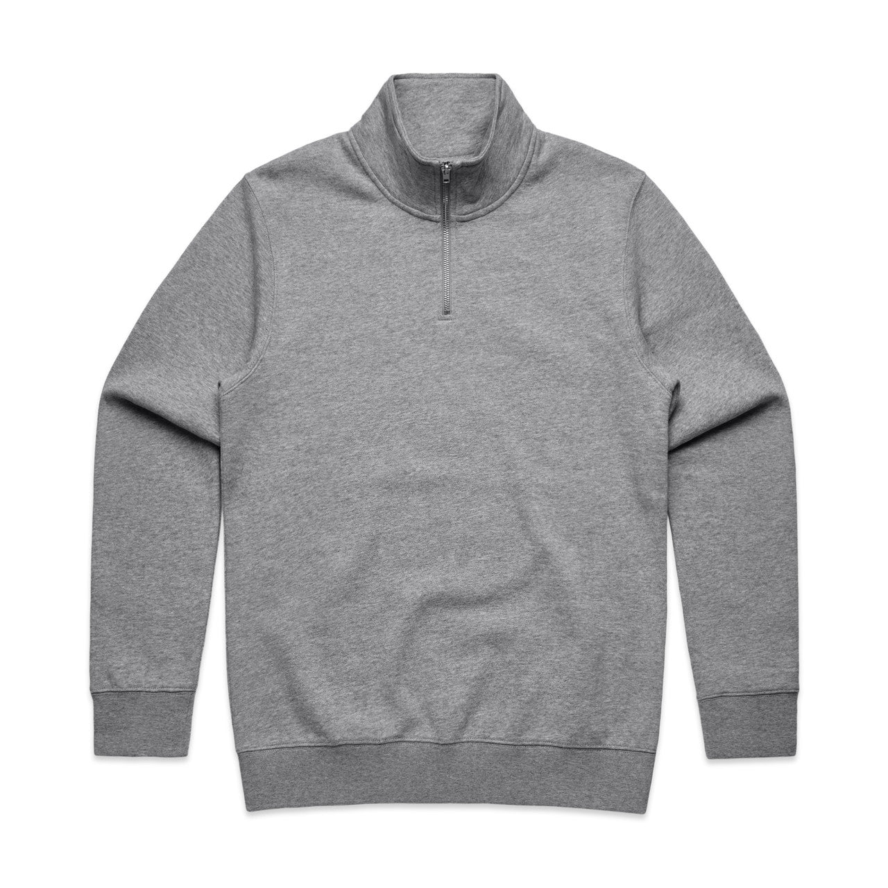 Stencil Half Zip Crew – Hoodie - Athletic Heather
