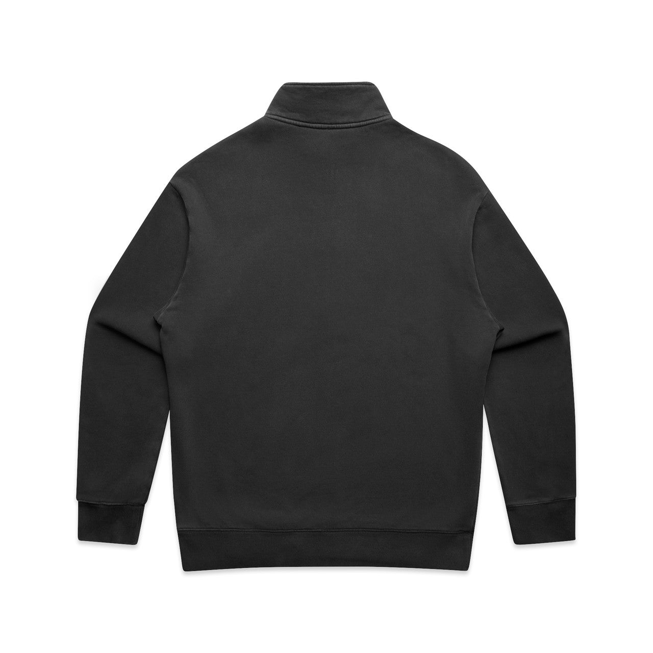 Relax Faded Half Zip – Hoodie - FADED BLACK - BACK
