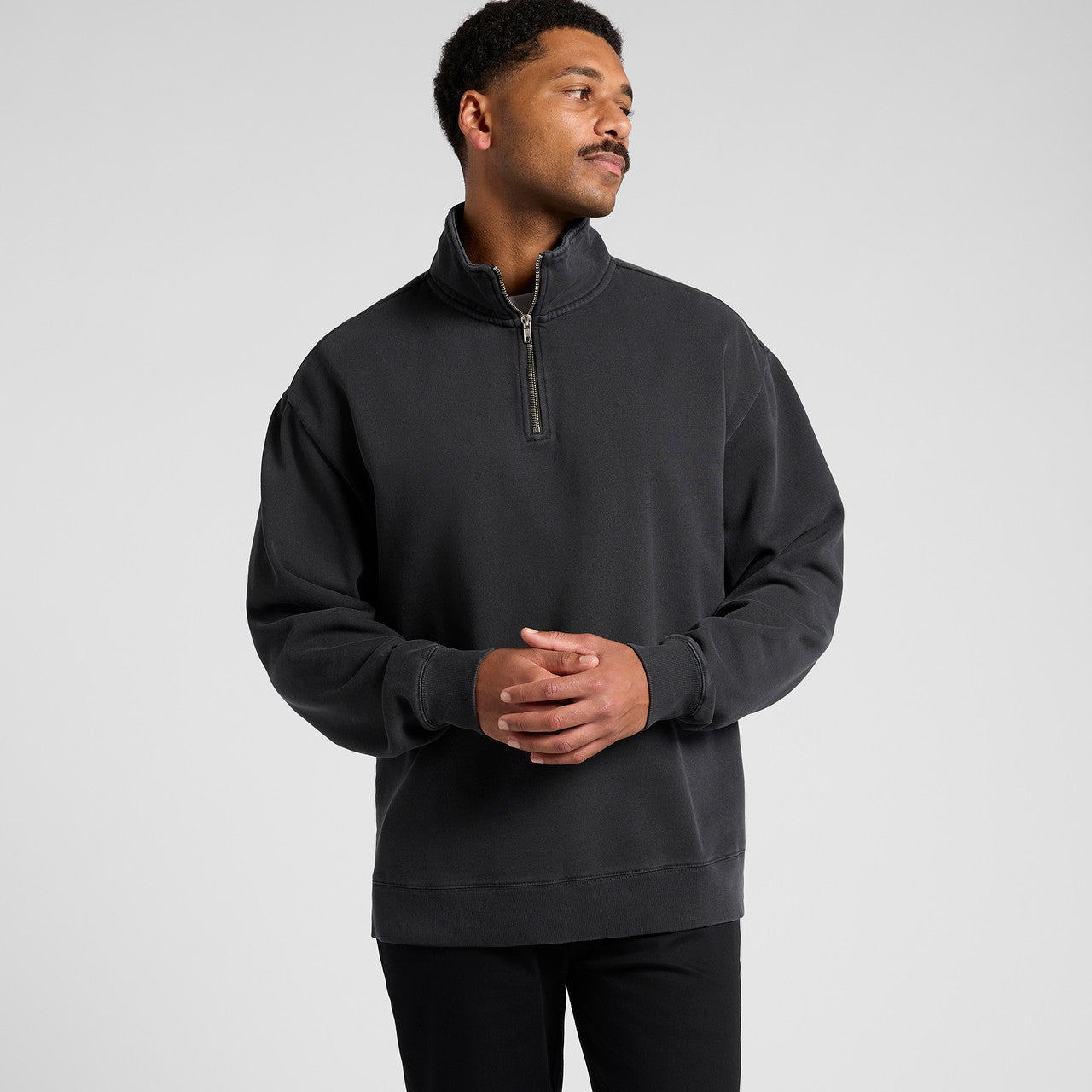 Relax Faded Half Zip – Hoodie - BACK