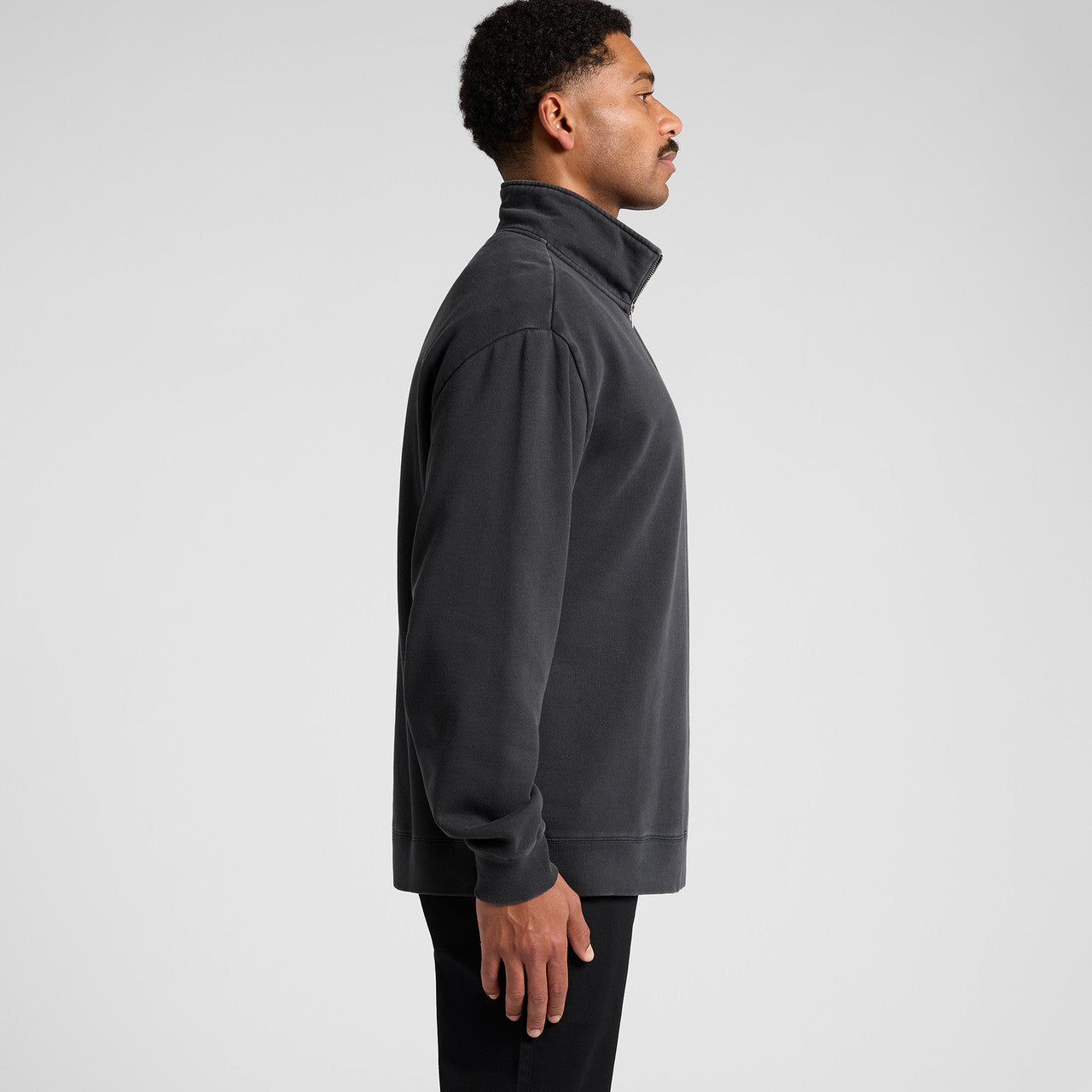 Relax Faded Half Zip – Hoodie - SIDE