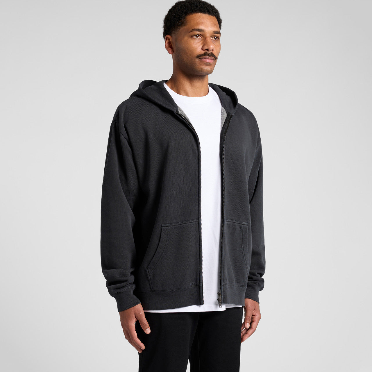 Relax Faded Zip Hood – Hoodie - TURN