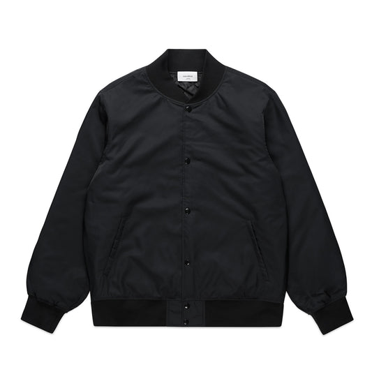College Bomber Jacket - Black