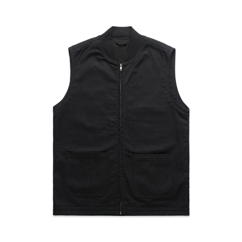 Canvas Heavy Vest – Jacket - Black
