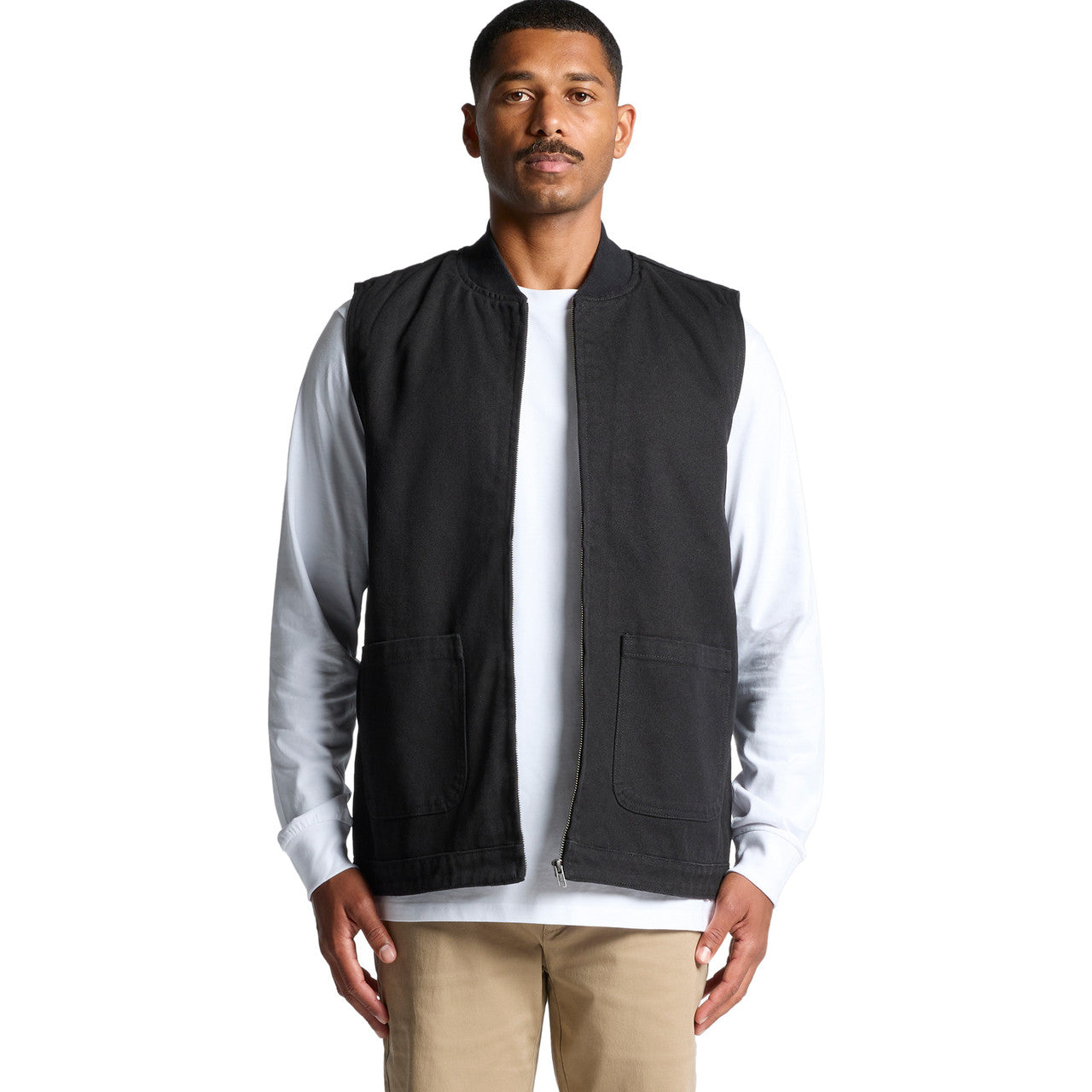 Canvas Heavy Vest – Jacket - FRONT