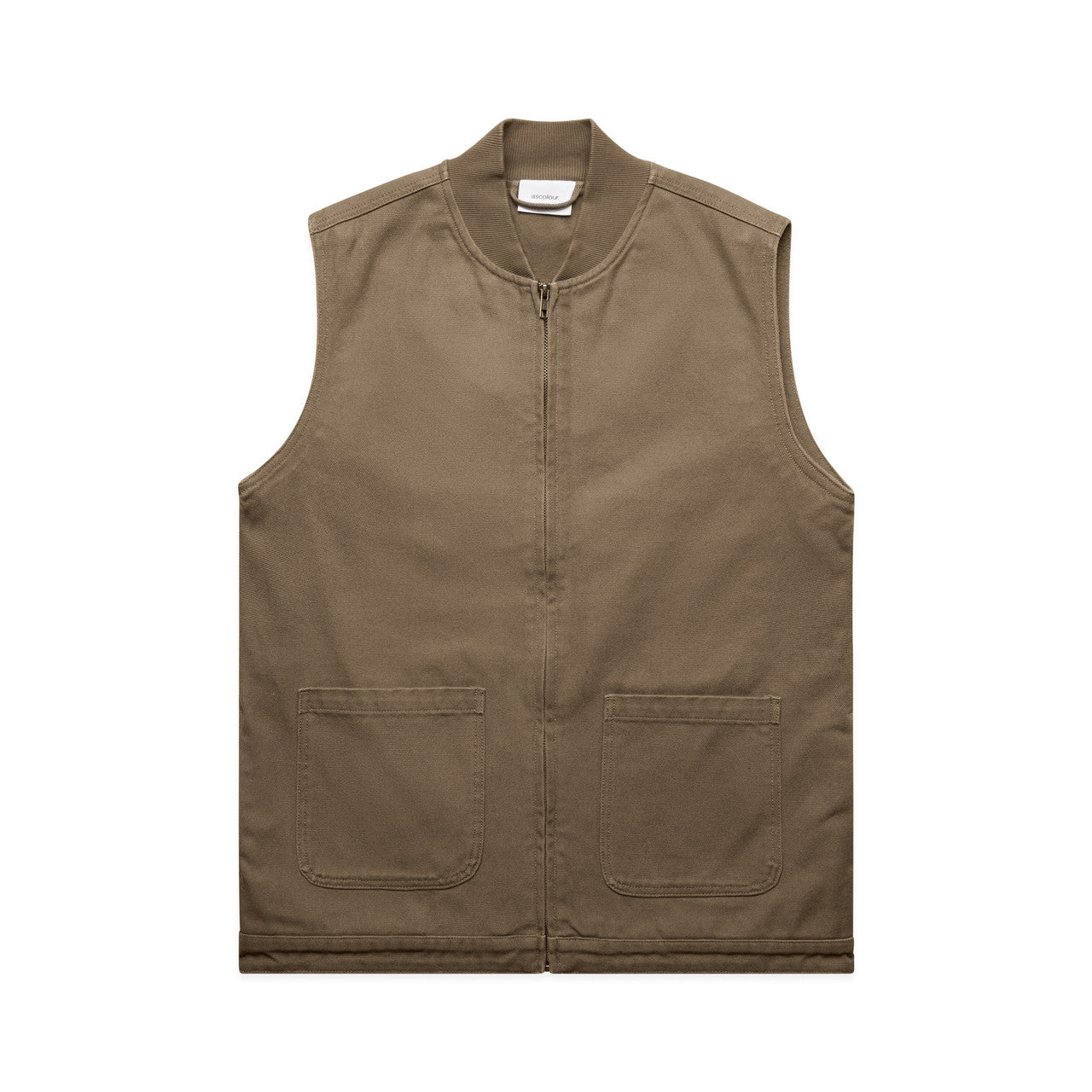 Canvas Heavy Vest – Jacket - Walnut