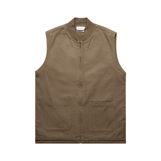Canvas Heavy Vest – Jacket - Walnut