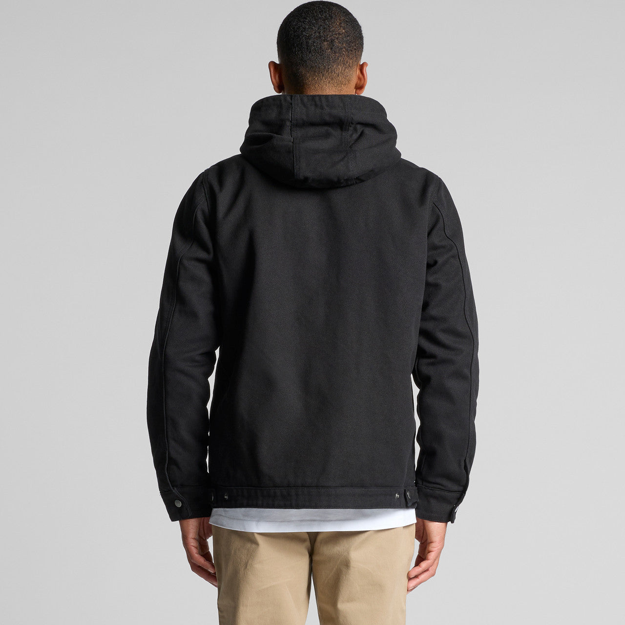 Canvas Heavy Hooded Jacket - BACK