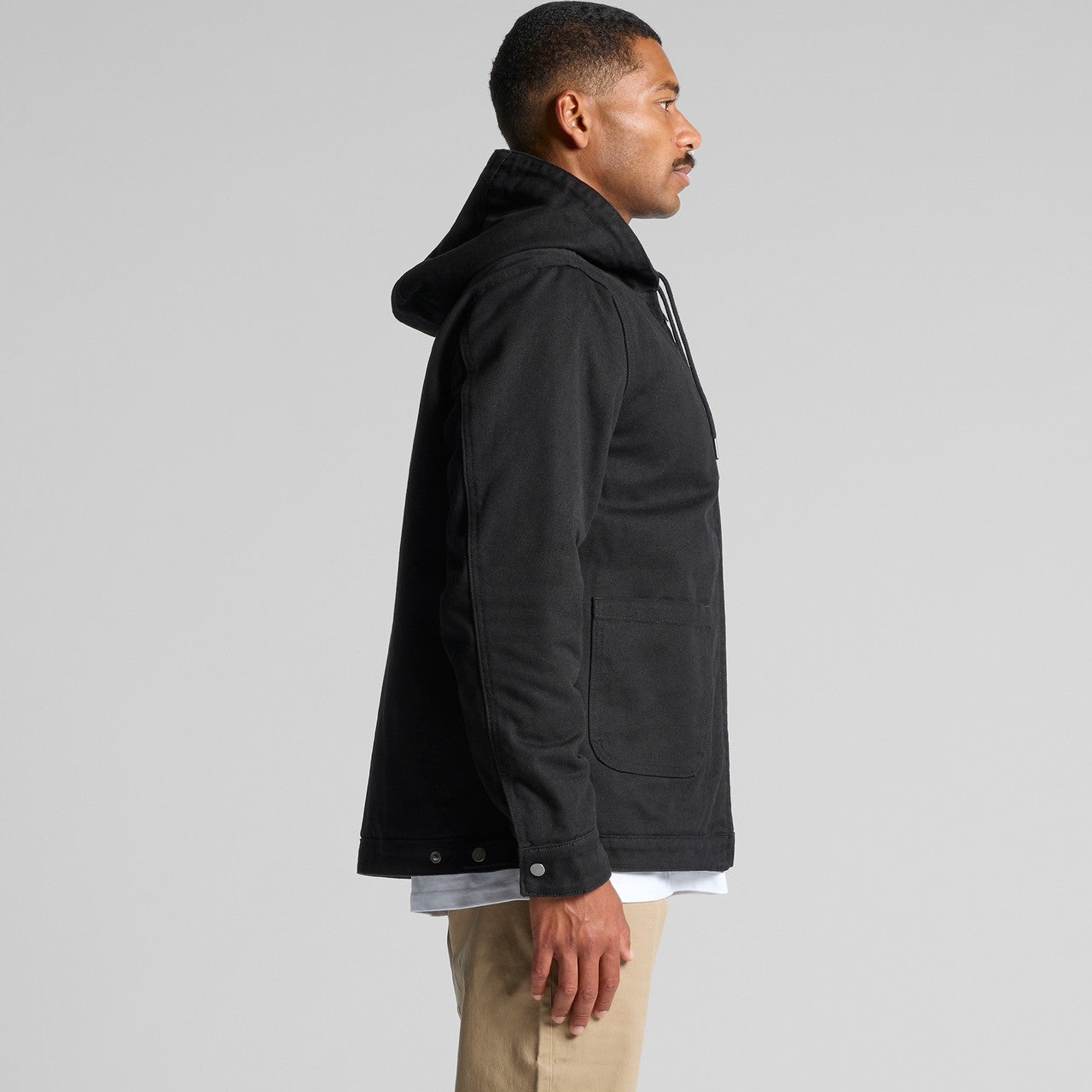 Canvas Heavy Hooded Jacket - SIDE