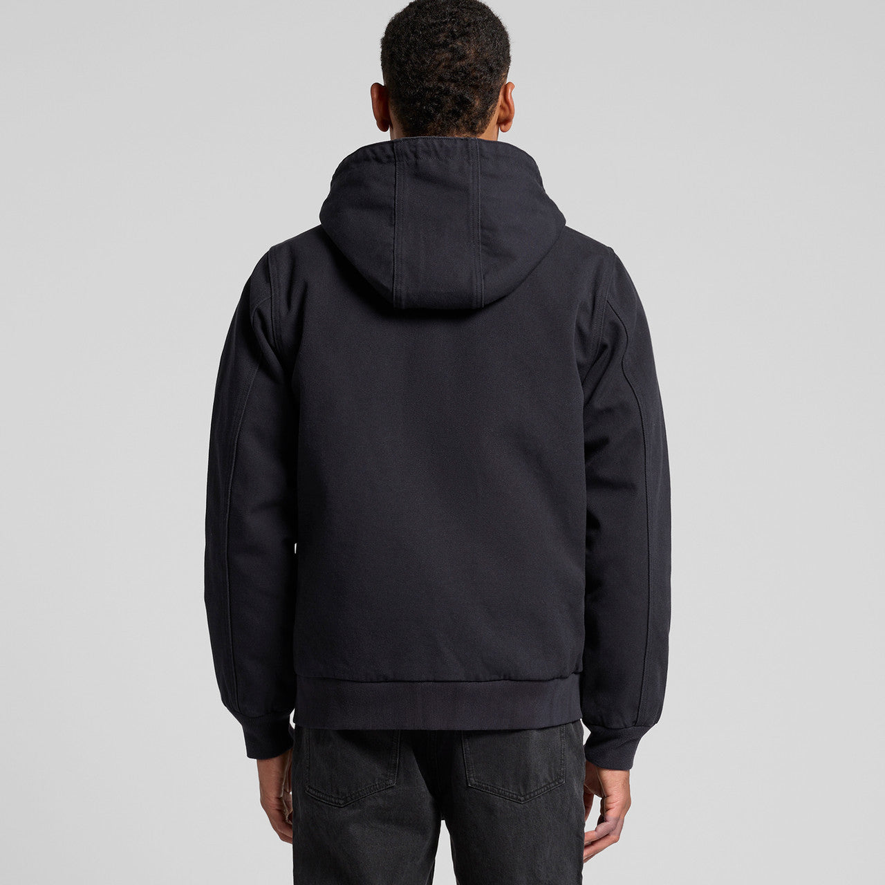 Canvas Bomber Hood Jacket – Hoodie - BACK