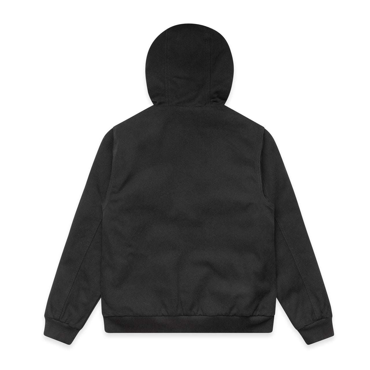 Canvas Bomber Hood Jacket – Hoodie - BLACK - BACK