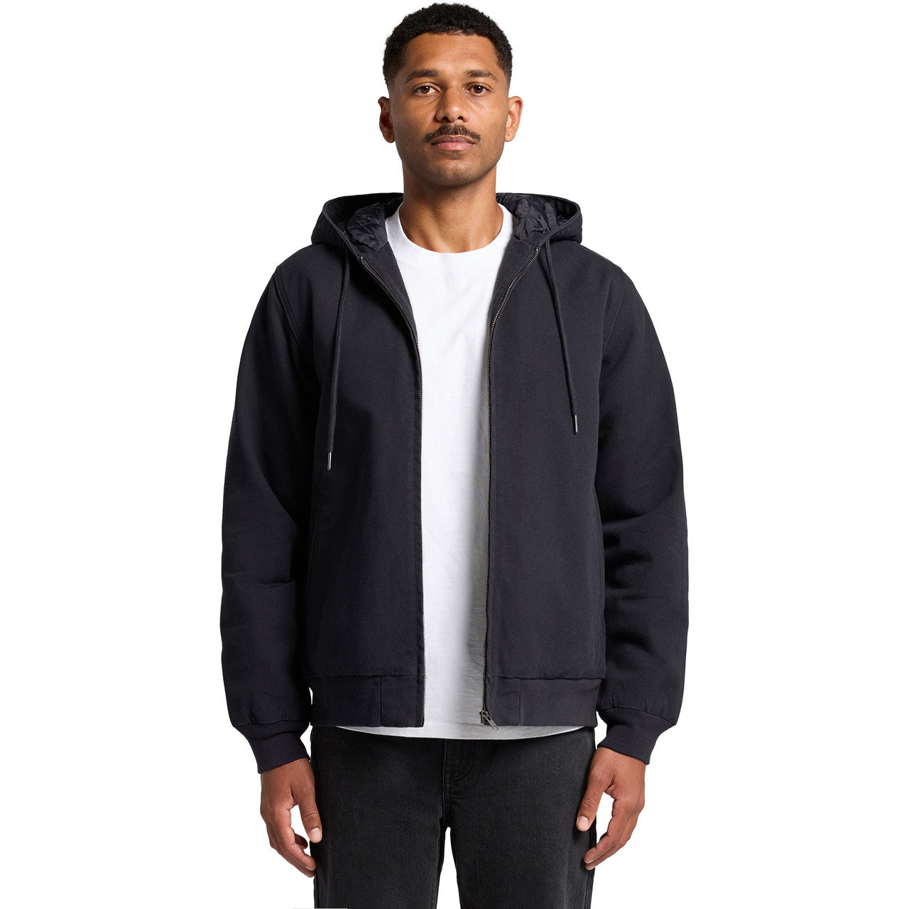 Canvas Bomber Hood Jacket – Hoodie - FRONT