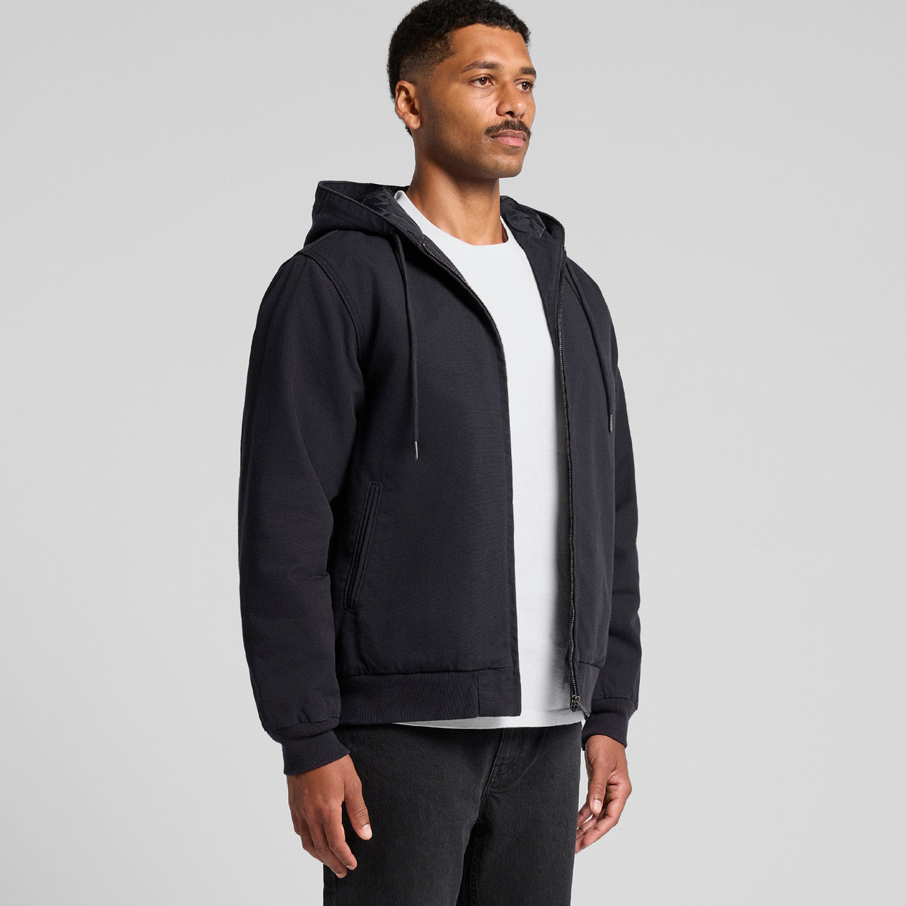 Canvas Bomber Hood Jacket – Hoodie - TURN