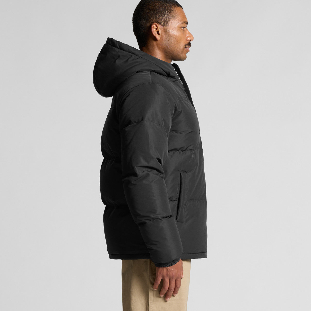 Hooded Puffer Jacket - SIDE