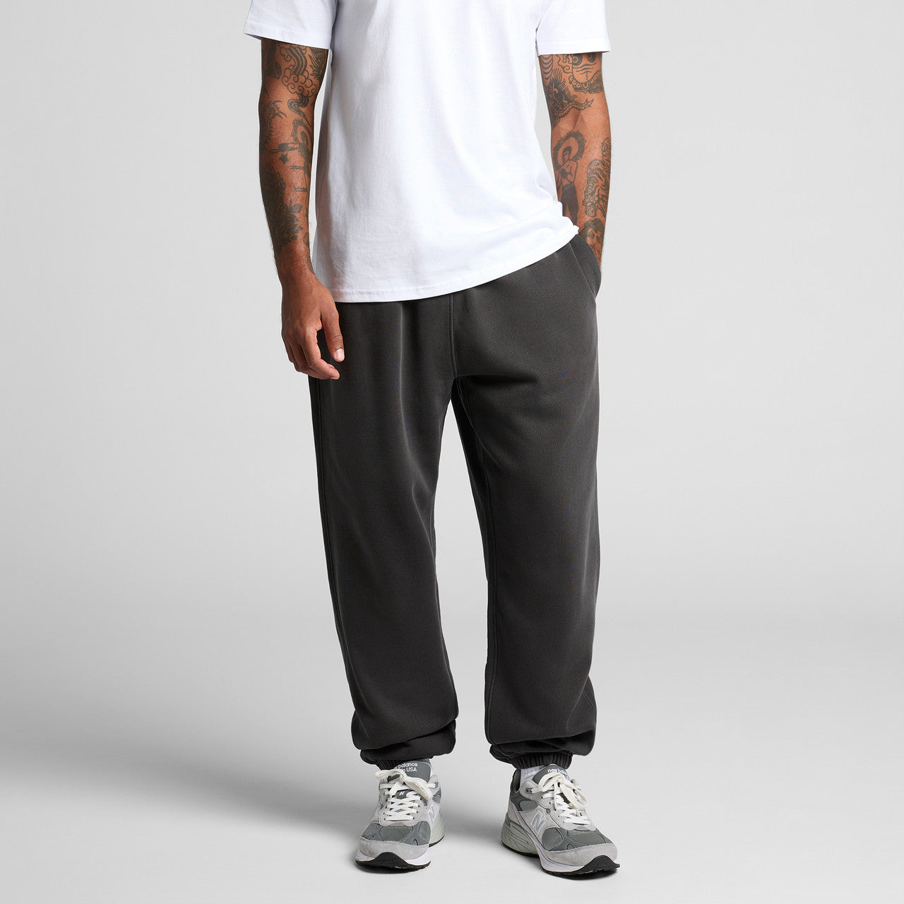 Relax Faded Joggers – Track Pants - BACK