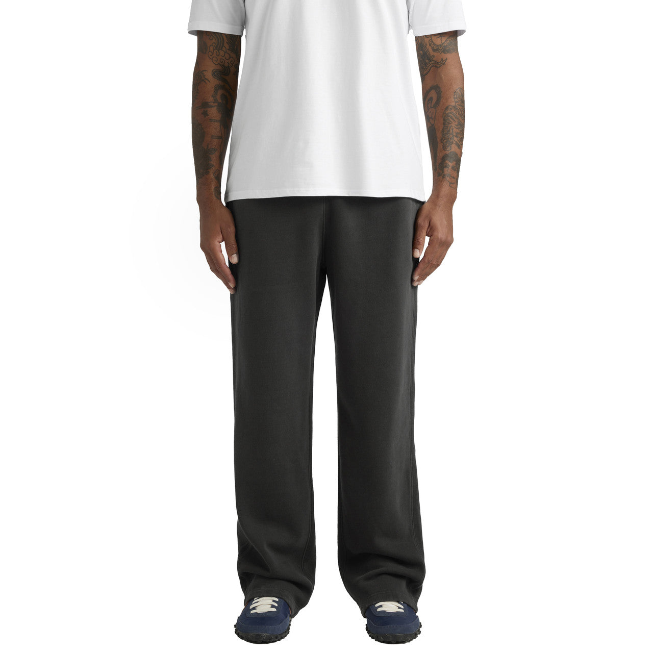 Relax Faded Cuffless Joggers – Track Pants - FRONT