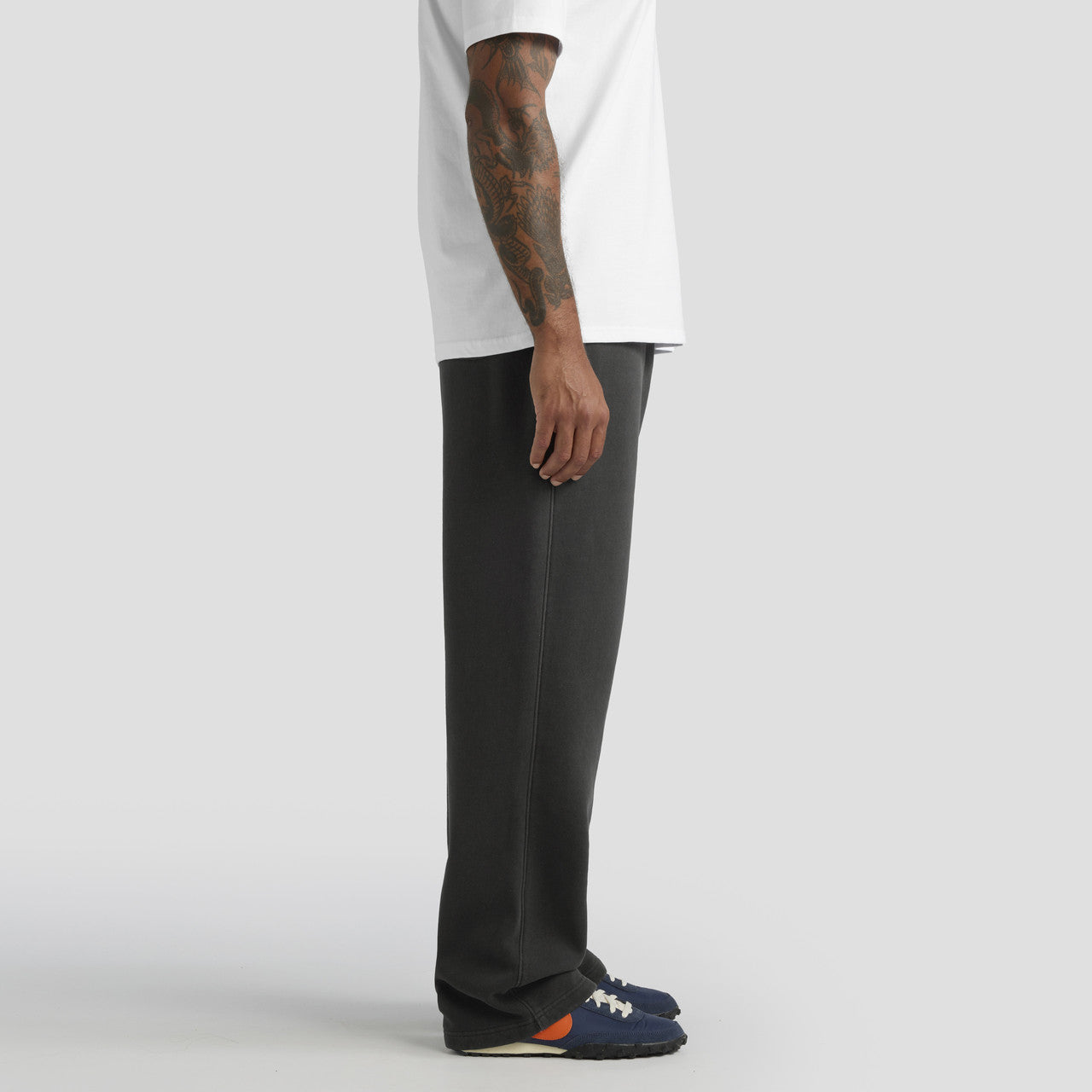Relax Faded Cuffless Joggers – Track Pants - SIDE