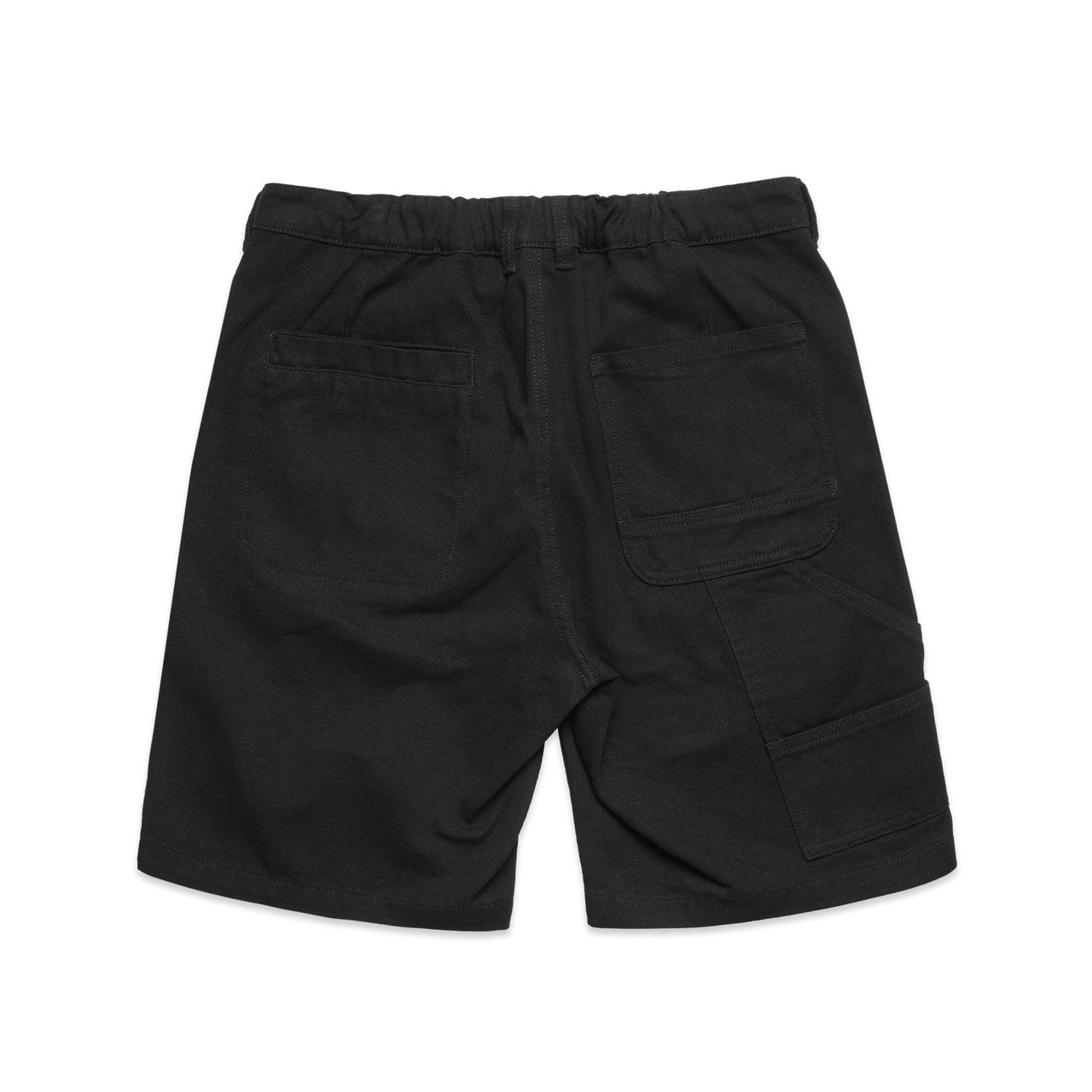 Canvas Shorts - BLACK - BACK