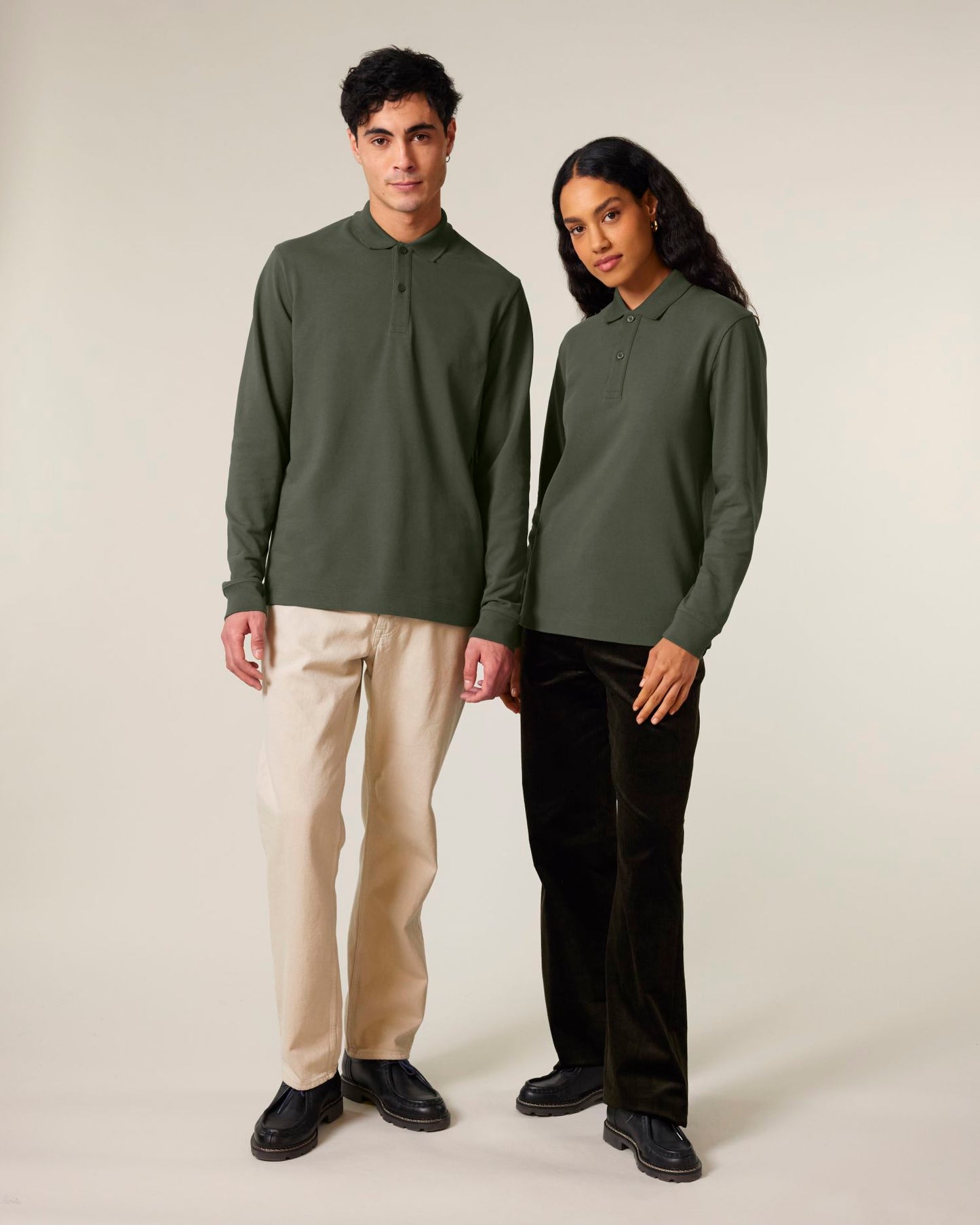 Prepster 2.0 Long Sleeve – Unisex Polo Shirt - White