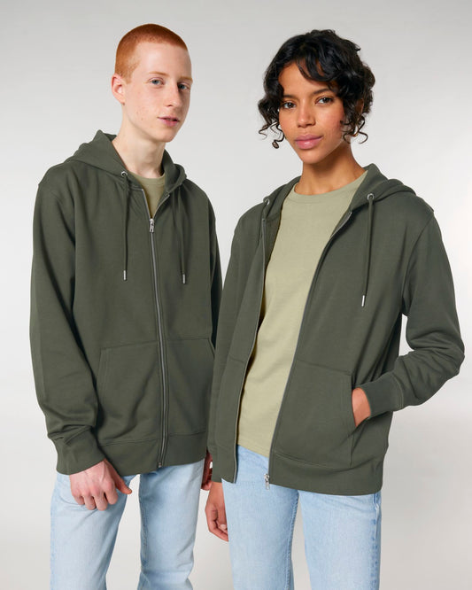 Cultivator 2.0 – Unisex Zip-thru sweatshirt - Worker Blue