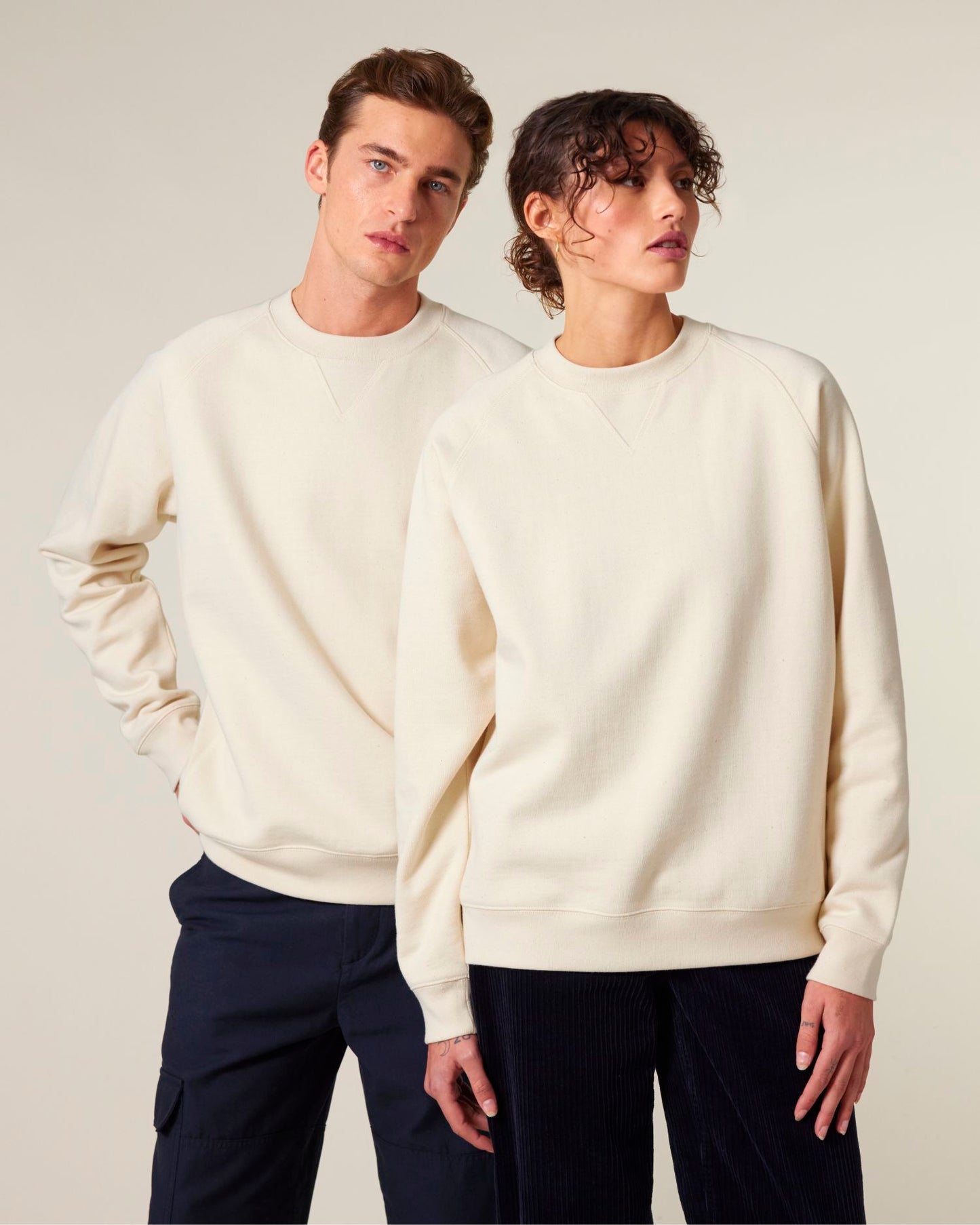 Knoxer – Unisex Crew neck sweatshirt - Natural Raw