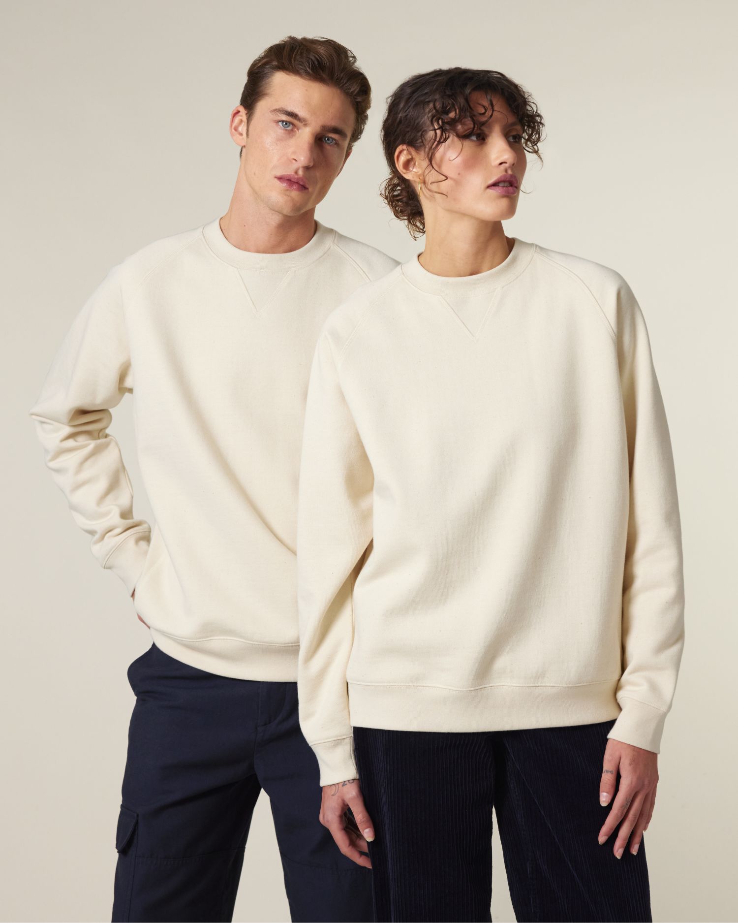 Knoxer – Unisex Crew neck sweatshirt - Natural Raw