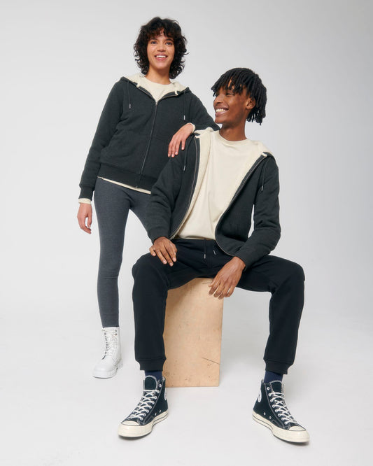 Hygger Sherpa – Unisex Zip-thru sweatshirt - Heather Sand