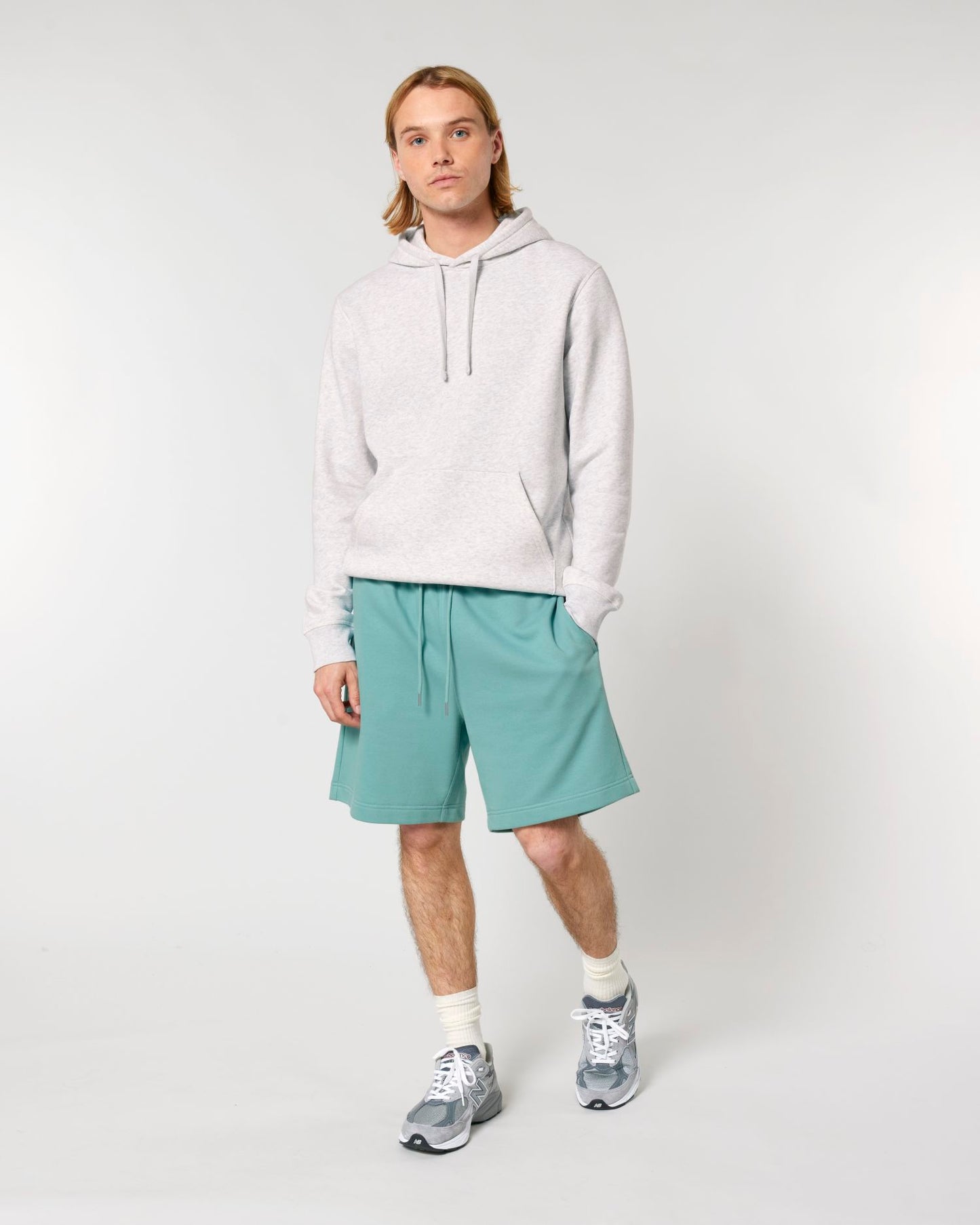 Trainer 2.0 – Unisex Shorts - Teal Monstera
