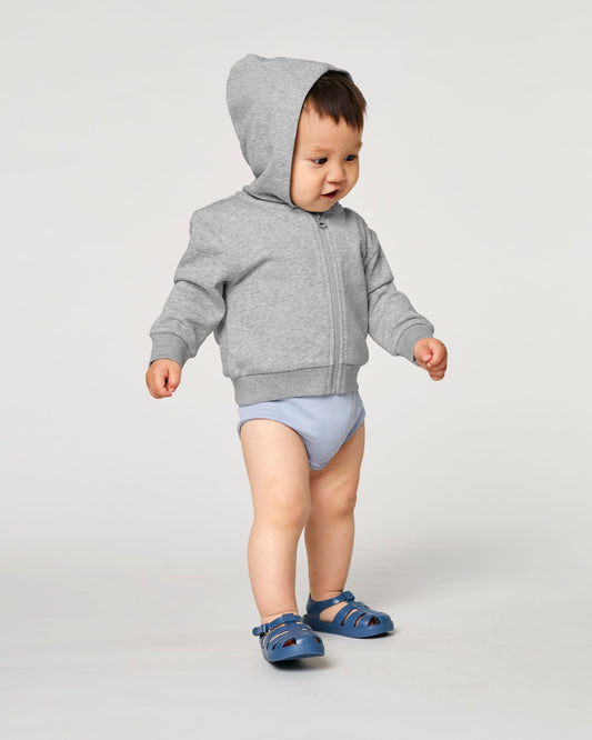 Baby Connector – Baby Zip-thru sweatshirt - Serene Blue