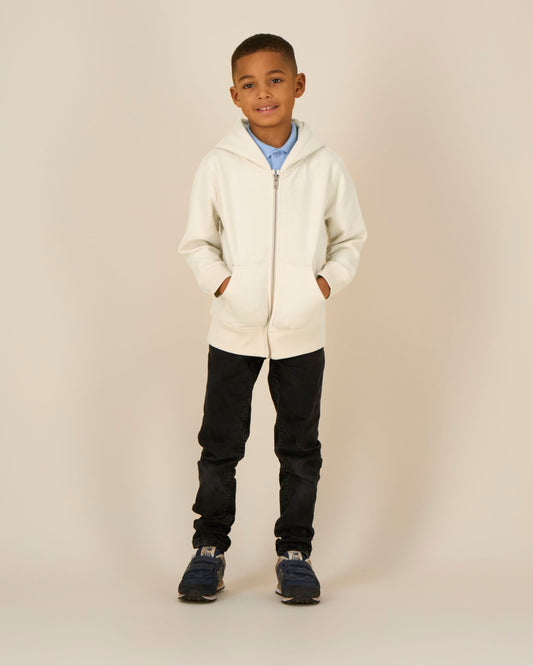 Mini Cultivator 2.0 – Kids Zip-thru sweatshirt - Teal Monstera