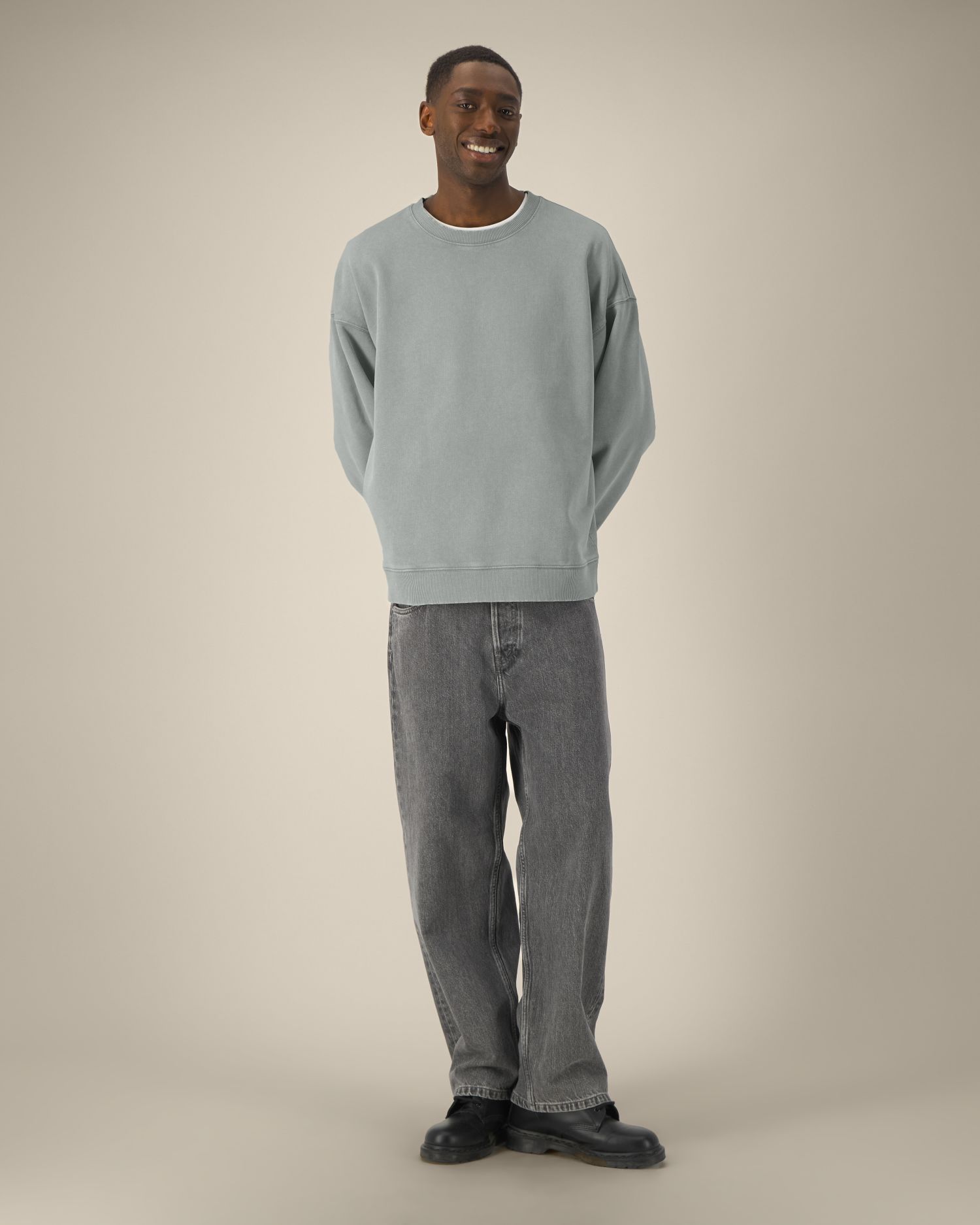 Radder 2.0 Vintage – Unisex Crew neck sweatshirt - G. Dyed Misty Grey
