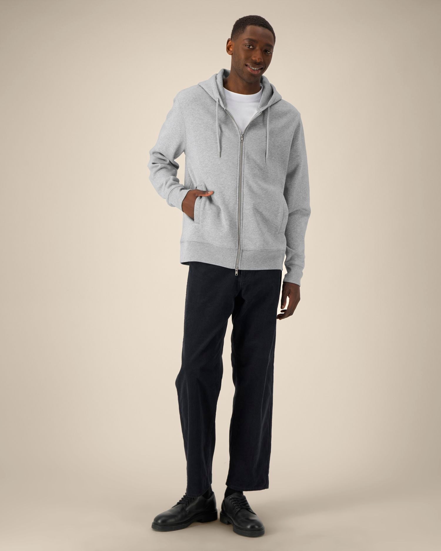 Astor – Unisex Zip-thru sweatshirt - Heather Grey