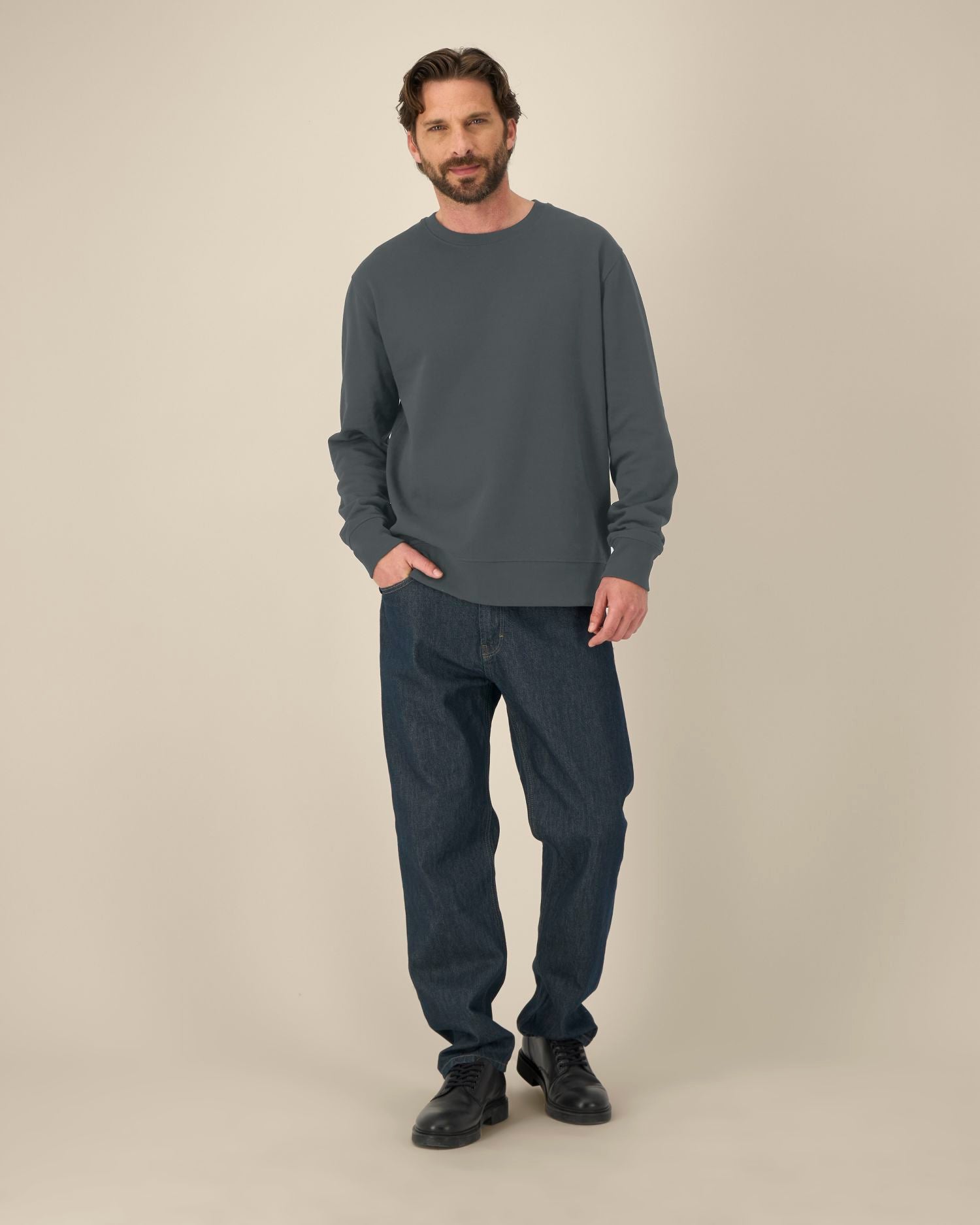 Thinker – Unisex Crew neck sweatshirt - Worker Blue