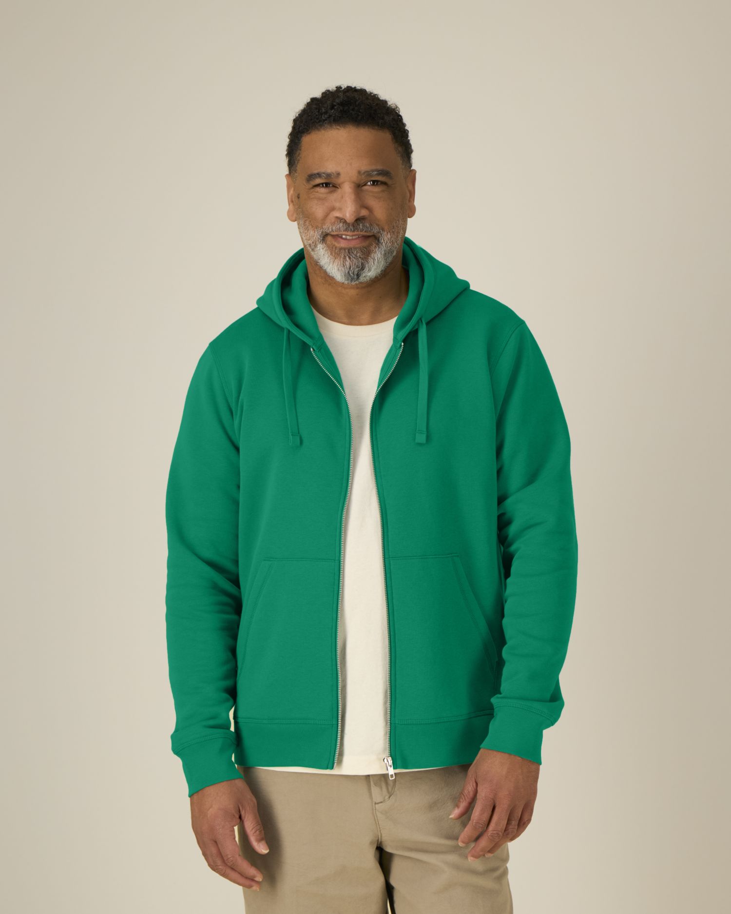 Mixer – Unisex Zip-thru sweatshirt - White