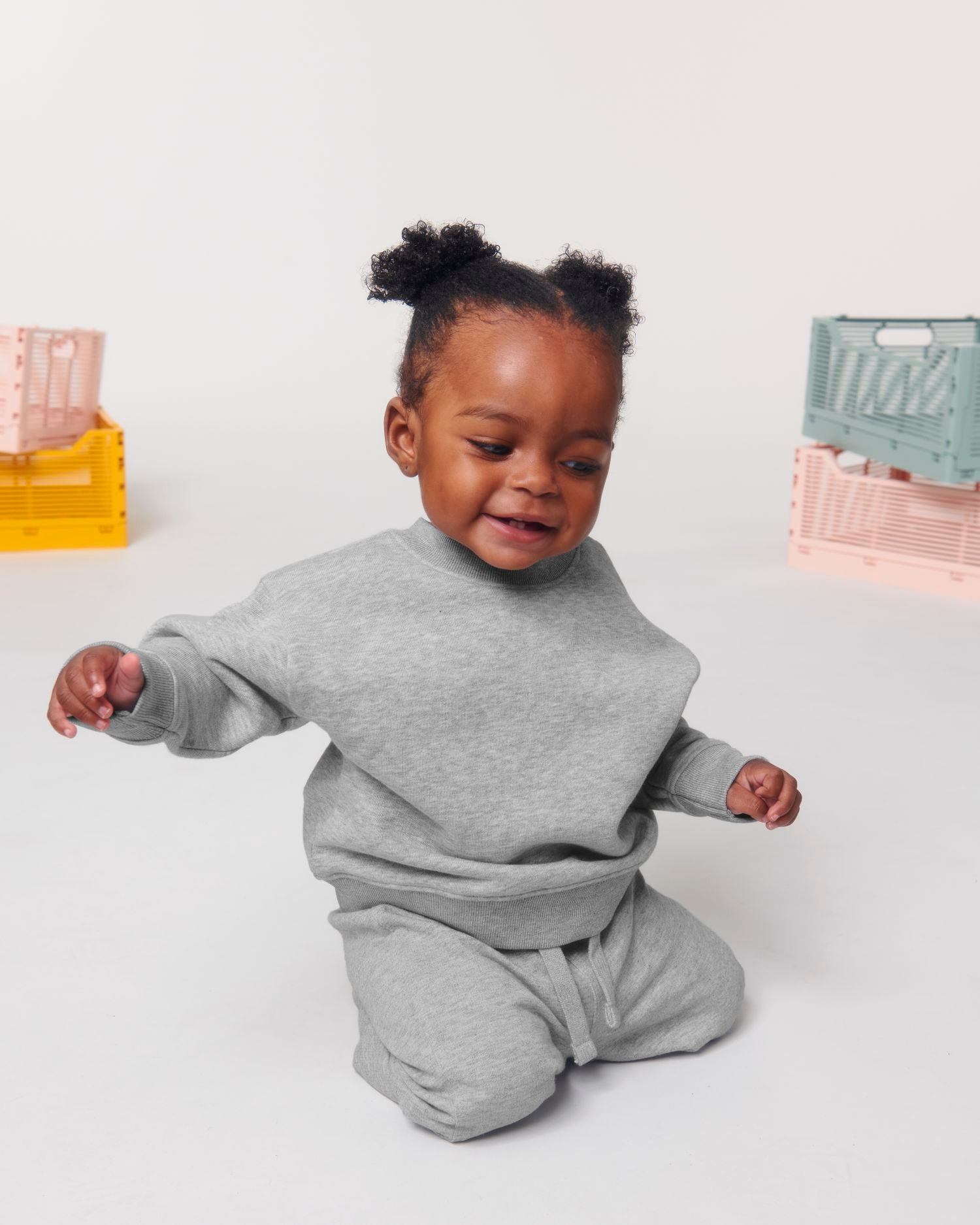 Baby Changer – Baby Crew neck sweatshirt - White
