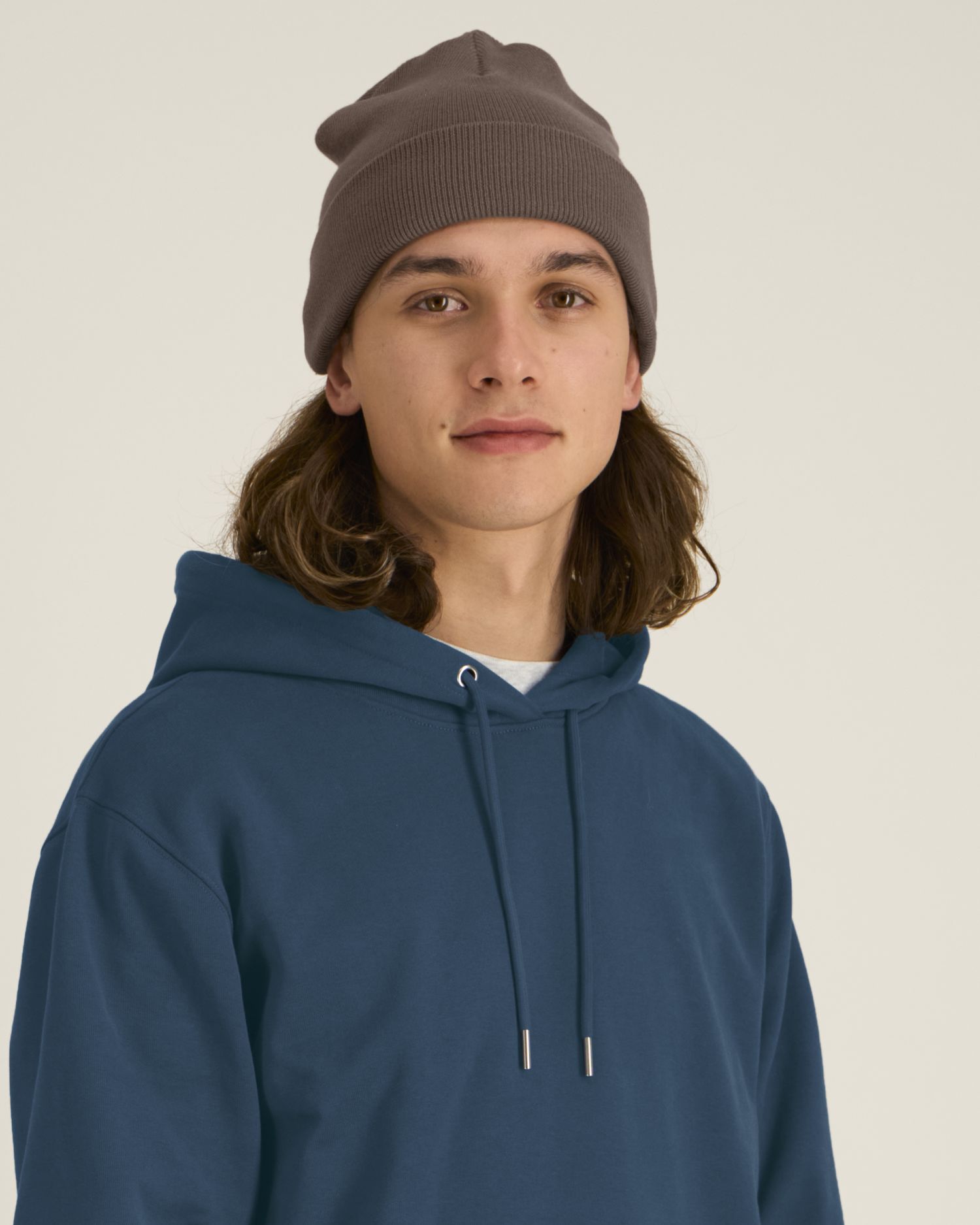 Rib Beanie – Unisex - Worker Blue